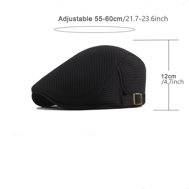 Sommer Schiebermütze Unisex | Atmungsaktive Kappe leicht | Stilvoll für Herren & Damen-Luzern Mode