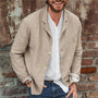 Sommerjacke Herren | Leinen Baumwolle | Leicht & atmungsaktiv | Casual Look-Khaki-S-Luzern Mode
