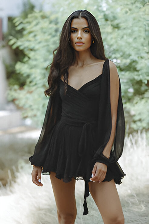 Leichte Sommerkleid mit eingebautem Höschen – Nola