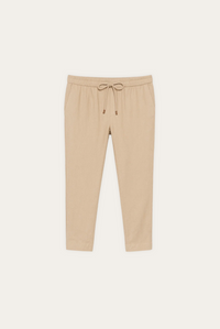 Leinenhose Herren | Olivegrün | Schmal geschnitten | Luftig | Sommer Look-XS-Luzern Mode