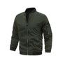 Bomberjacke Herren | Slim Fit | Leicht & modern | Freizeitjacke mit Reißverschluss-Grün-M-Luzern Mode
