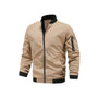 Bomberjacke Herren | Slim Fit | Leicht & modern | Freizeitjacke mit Reißverschluss-Khaki-M-Luzern Mode