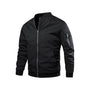 Bomberjacke Herren | Slim Fit | Leicht & modern | Freizeitjacke mit Reißverschluss-Schwarz-M-Luzern Mode