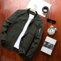 Bomberjacke Herren | Slim Fit | Leicht & modern | Freizeitjacke mit Reißverschluss-Luzern Mode