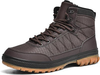 Herren Wanderschuhe rutschfest wasserdicht Outdoor Stiefel-Dunkelbraun-40-Luzern Mode