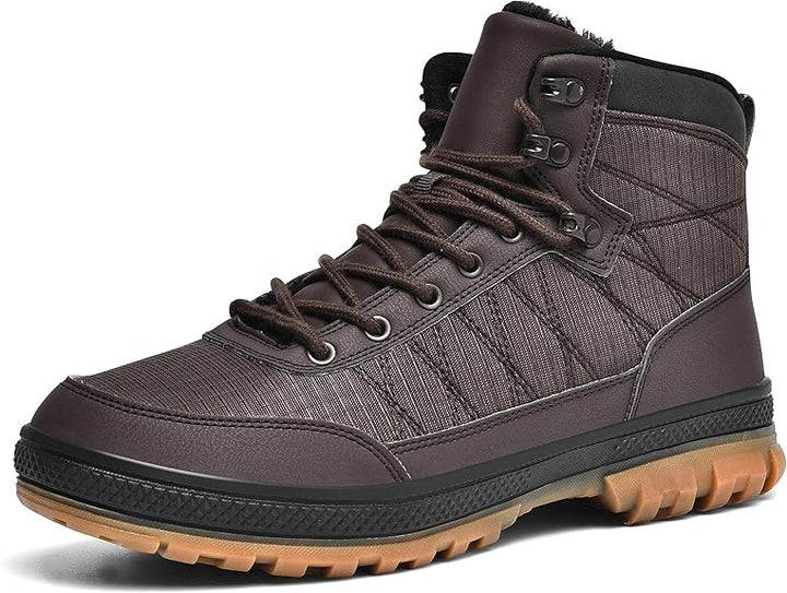 Herren Wanderschuhe rutschfest wasserdicht Outdoor Stiefel-Dunkelbraun-40-Luzern Mode