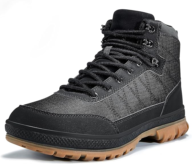 Herren Wanderschuhe rutschfest wasserdicht Outdoor Stiefel-Grau/Schwarz-40-Luzern Mode