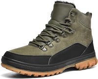 Herren Wanderschuhe rutschfest wasserdicht Outdoor Stiefel-Grün/Schwarz-40-Luzern Mode