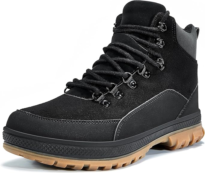 Herren Wanderschuhe rutschfest wasserdicht Outdoor Stiefel-Schwarz-40-Luzern Mode