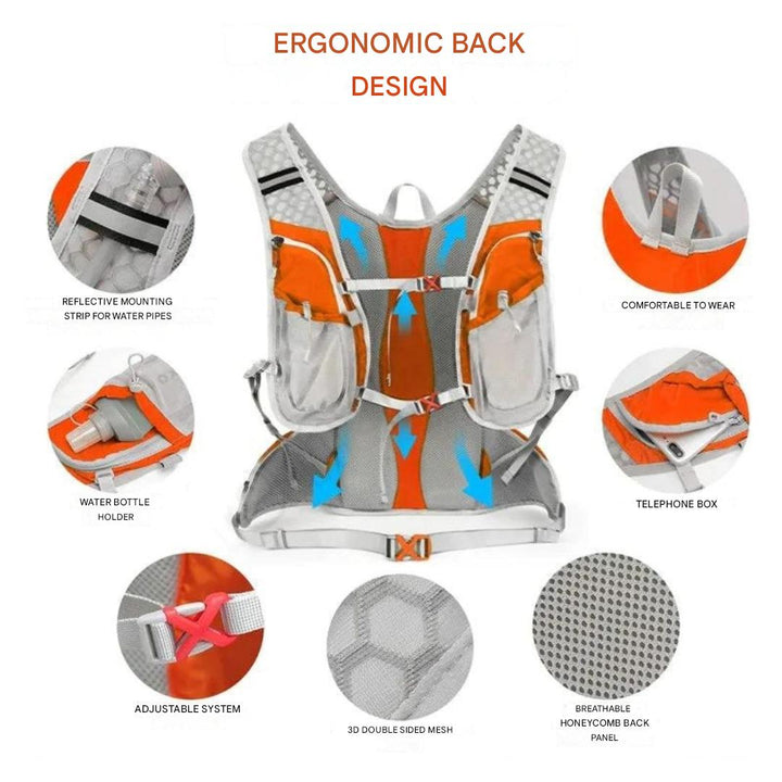 Wasser Rucksack | Leicht | Vielseitig | Funktional | Survival | Langlebig | Kompakt-Luzern Mode