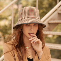 Damen Sommerhut | Stoff Bucket Hat | Leicht & Atmungsaktiv | Für Urlaub & Alltag-Luzern Mode