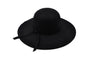 Damen Sommerhut bequem | Bucket Hat UV-Schutz | Leichter Hut für sonnige Tage-Schwarz-Luzern Mode