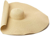 Sommerhut Damen | Breite Krempe | Atmungsaktiv & Leicht | Für Strand & Alltag-Beige-Einheitsgröße-Luzern Mode