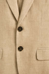 Einfarbiges Herrenanzug | Leinen | Slim Fit | 2-teilig | Knopf | Hose | Blazer-Luzern Mode