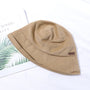 Sommerhut Damen leicht | Bucket Hat mit Nahtdesign | Schlichter Sonnenhut Style-Khaki-Luzern Mode
