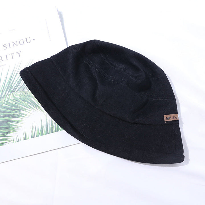 Sommerhut Damen leicht | Bucket Hat mit Nahtdesign | Schlichter Sonnenhut Style-Schwarz-Luzern Mode