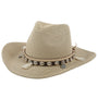 Sommerhut Damen | Mit Muscheln & Quasten | Leicht & Boho | Für Strand & Freizeit-Beige-Luzern Mode