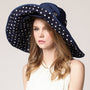Strandhut Damen Sommer | Klassisches Design | Atmungsaktiv & Schutz vor Sonne-Blau-Luzern Mode