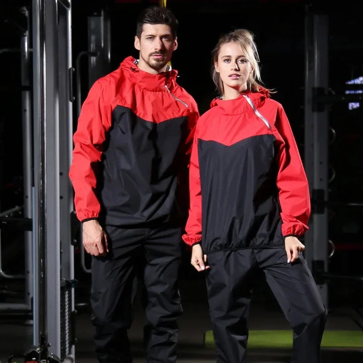 Unisex Trainingsanzug | Schweißfördernd | Sommer Fitness | Atmungsaktiv leicht-Luzern Mode