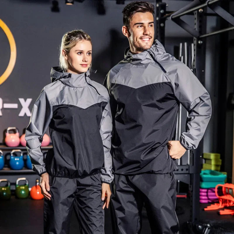 Unisex Trainingsanzug | Schweißfördernd | Sommer Fitness | Atmungsaktiv leicht-Luzern Mode