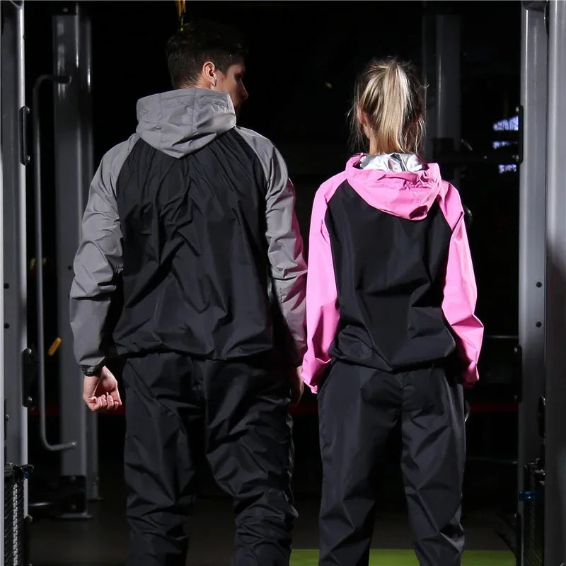 Unisex Trainingsanzug | Schweißfördernd | Sommer Fitness | Atmungsaktiv leicht-Luzern Mode