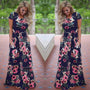 Sommerkleid Damen | Leicht & vielseitig | Knielang | Luftig | Für Alltag & Urlaub-Blau-S-Luzern Mode