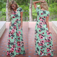 Sommerkleid Damen | Leicht & vielseitig | Knielang | Luftig | Für Alltag & Urlaub-Grün-S-Luzern Mode