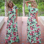 Sommerkleid Damen | Leicht & vielseitig | Knielang | Luftig | Für Alltag & Urlaub-Grün-S-Luzern Mode
