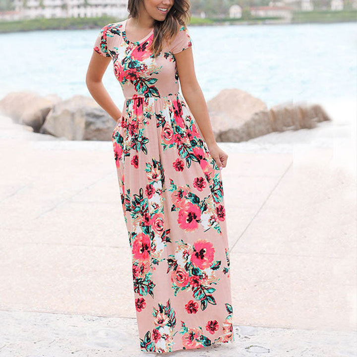 Sommerkleid Damen | Leicht & vielseitig | Knielang | Luftig | Für Alltag & Urlaub-Luzern Mode