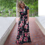 Sommerkleid Damen | Leicht & vielseitig | Knielang | Luftig | Für Alltag & Urlaub-Schwarz-S-Luzern Mode
