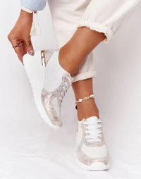 Damen Air Sneakers | Leichtgewicht | Schnürung | Unterstützend-Luzern Mode