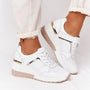 Damen Air Sneakers | Leichtgewicht | Schnürung | Unterstützend-Weiß-35-Luzern Mode