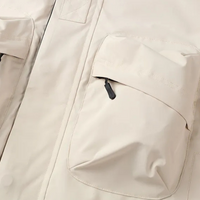 Herren Outdoorjacke mit großen Vordertaschen und Reißverschluss-Luzern Mode