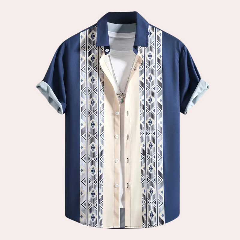 Herren Hemd mit Knopfdetail - Elegantes Businesshemd-S-Luzern Mode