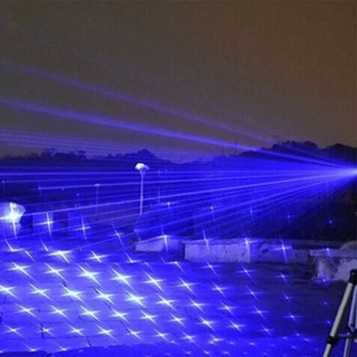 Laser-Taschenlampe | Blau | Vielseitig | Leistungsstark | Langlebig | Kompakt | Outdoor-Luzern Mode
