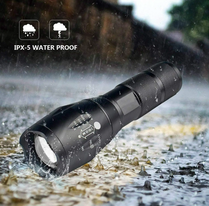 Taschenlampe | Stahl Leistungsstark 1000 Lumen Hell Langlebig Vielseitig Zoom-Luzern Mode