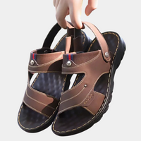 Herren Sandalen Leder Komfort Sommer Outdoor Schuhe-Luzern Mode