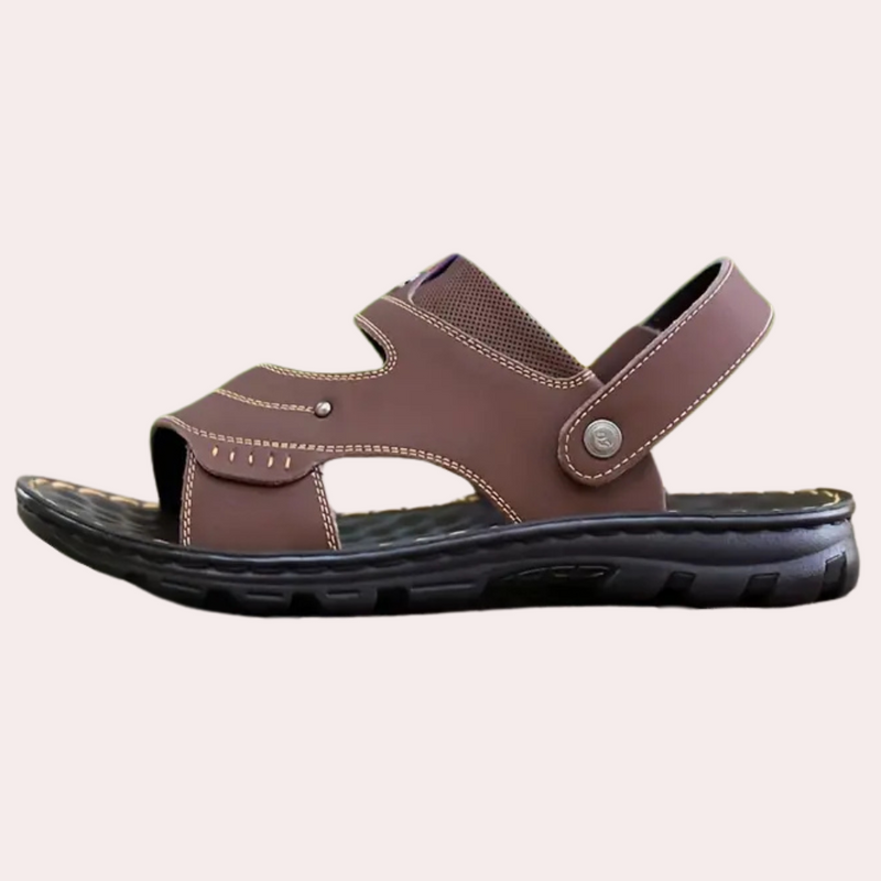 Herren Sandalen Leder Komfort Sommer Outdoor Schuhe-Luzern Mode