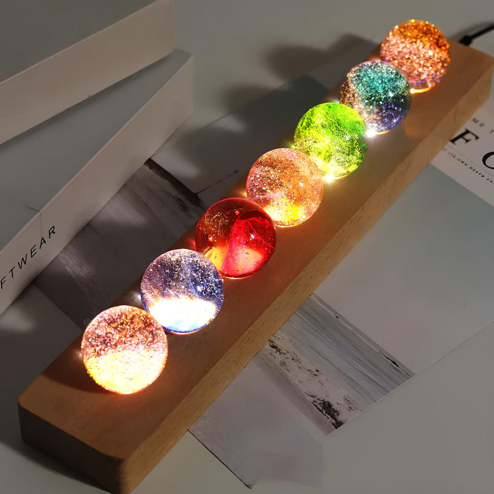 Leuchtende Planetenbälle | 7-Teile Set | USB-Stromversorgung-Luzern Mode