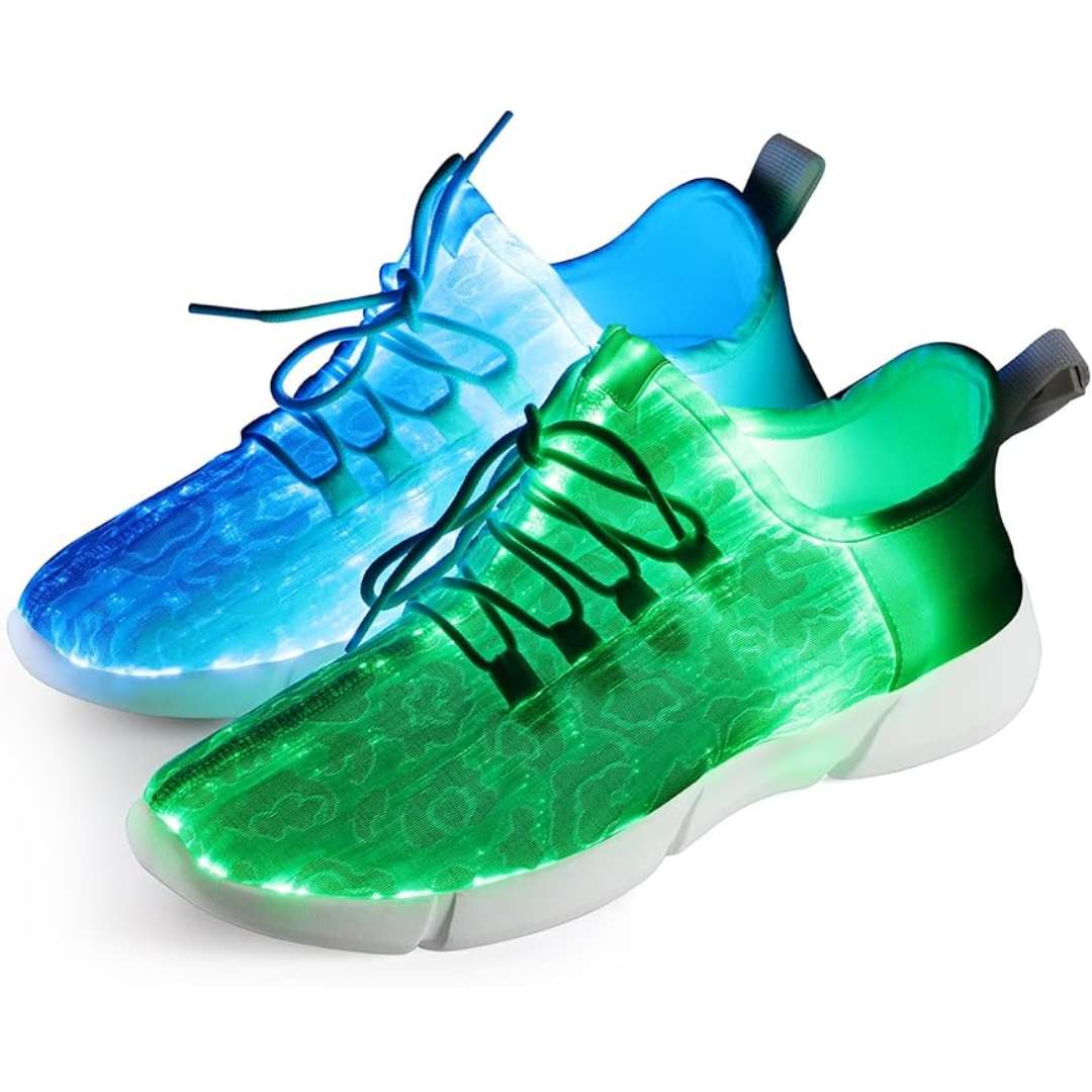 Faseroptik LED Schuhe mit USB-Aufladung und Komfort-Luzern Mode