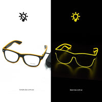 LED Leuchtbrille für Partys und Events – Crystalli-Gelb-Luzern Mode
