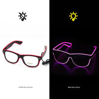 LED Leuchtbrille für Partys und Events – Crystalli-Lila-Luzern Mode