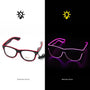LED Leuchtbrille für Partys und Events – Crystalli-Lila-Luzern Mode