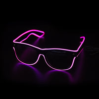 LED Leuchtbrille für Partys und Events – Crystalli-Rosa-Luzern Mode