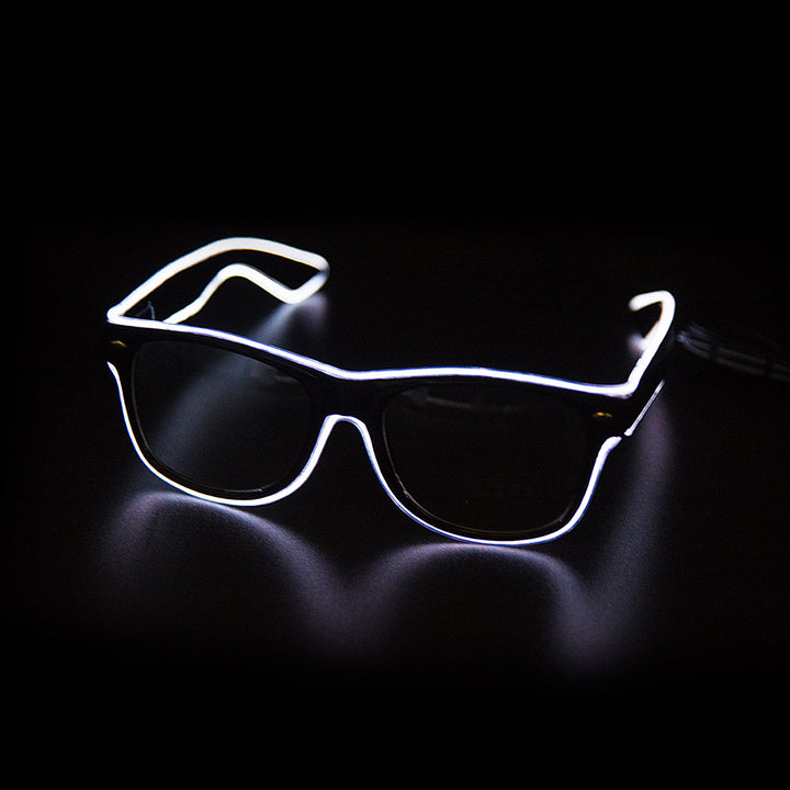 LED Leuchtbrille für Partys und Events – Crystalli-Weiß-Luzern Mode