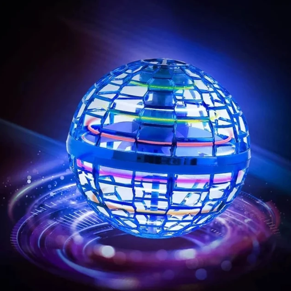 Boomerang-Ball | LED Leuchtend Interaktiv Wiederaufladbar Langlebig Einzigartig-Blau-Luzern Mode