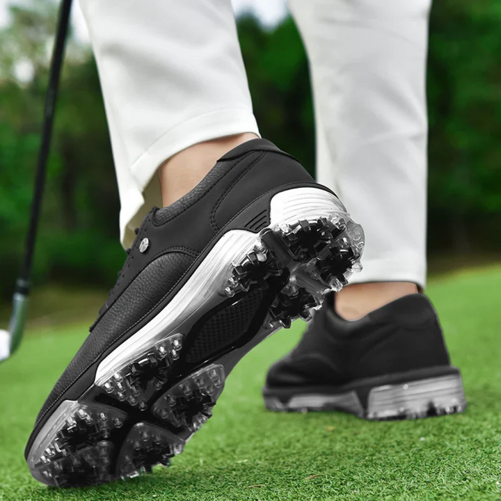 Herren Golfschuhe mit Spikes für optimalen Halt-Schwarz-40-Luzern Mode