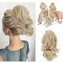 Pferdeschwanz-Hairextension | Wellig | Clip-In | Synthetisch | Volles-Blond-Luzern Mode