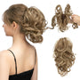 Pferdeschwanz-Hairextension | Wellig | Clip-In | Synthetisch | Volles-Hellbraun-Luzern Mode