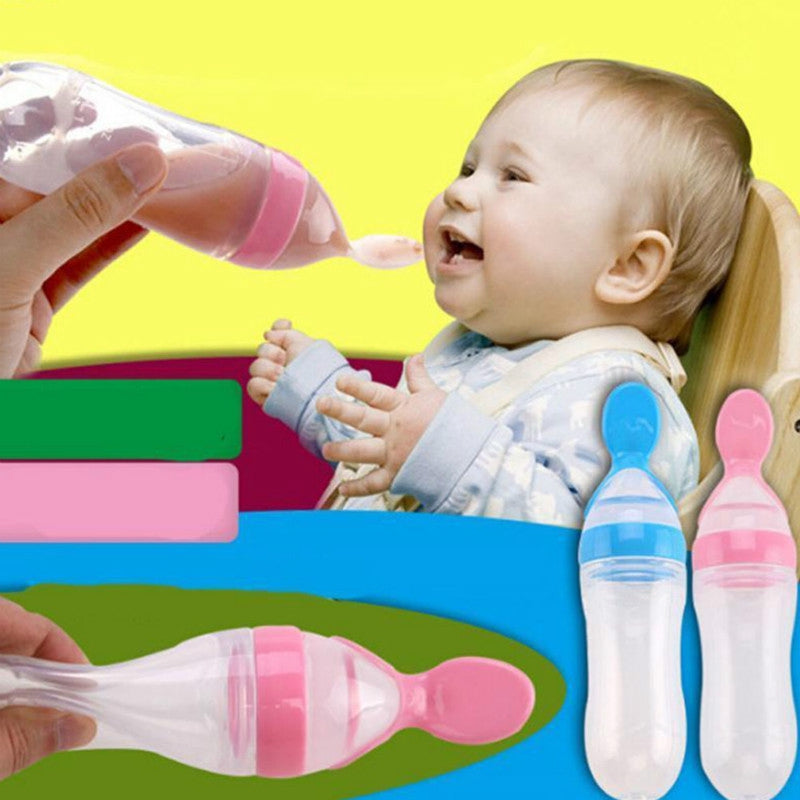 Löffelflasche | Babynahrung | Dosierung | Kummerfrei | Langlebig | Sicher | Vielseitig-Luzern Mode